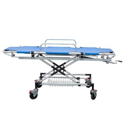качество  Blue Aluminum Alloy Emergency Ambulance Stretcher Bed For First Aid завод